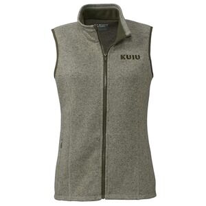 Kuiu Base Camp High Loft Sweater Fleece Vest Heather Green Women's Large Outdoor